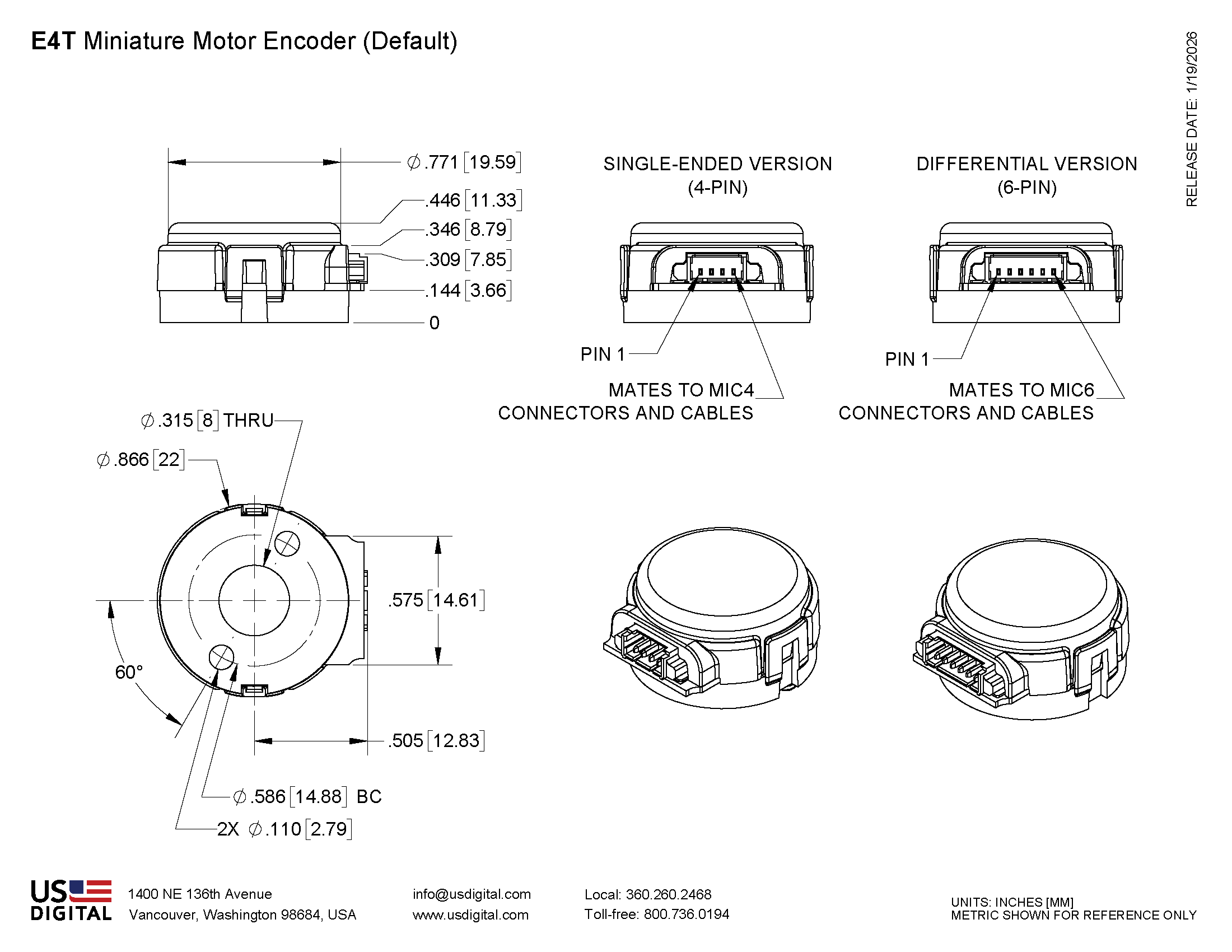 E4T D WEB Mechanical Drawing