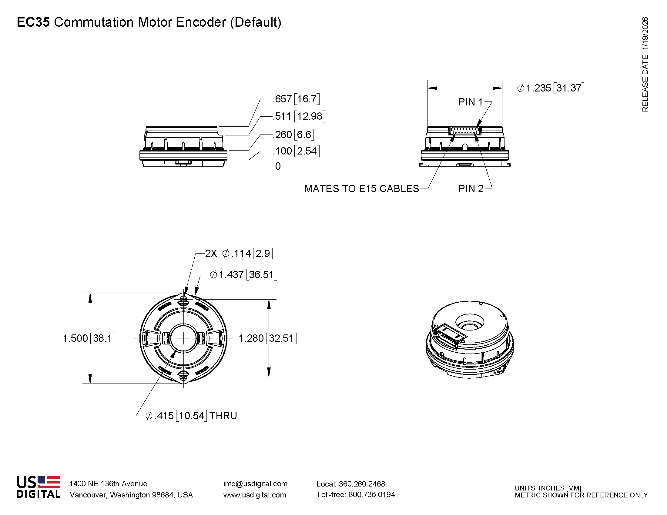 35MM ENCODER WEB DWG 6 0 Mechanical Drawing