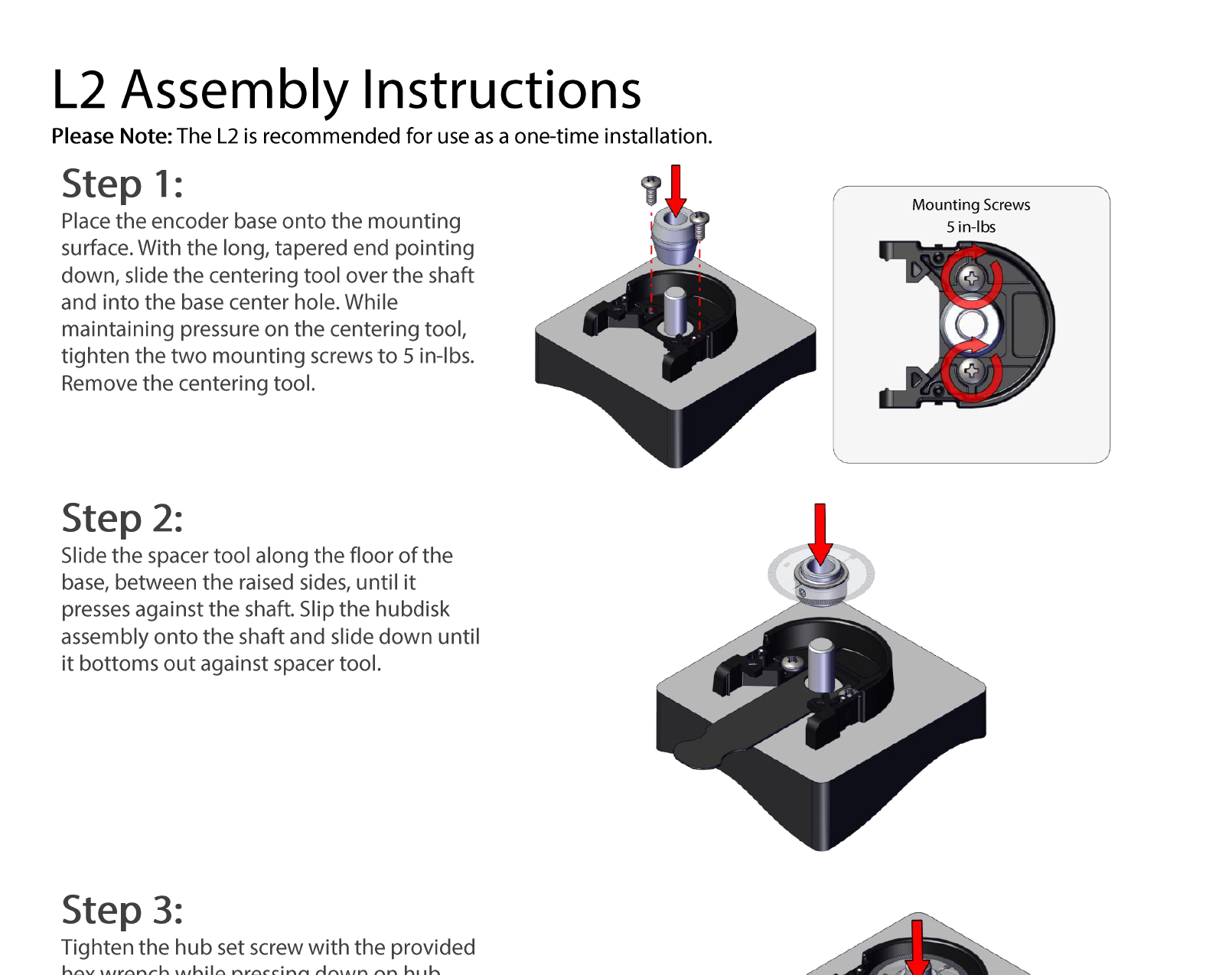 L2 Assembly Instructions Page 1 Assembly Instructions
